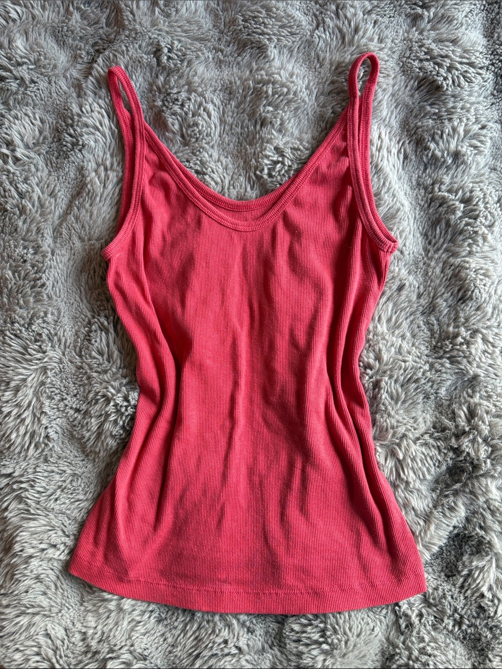 Universal Thread Coral Ribbed Camisole Tank